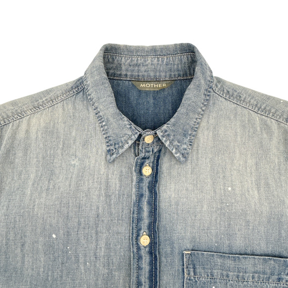 MOTHER Short Sleeve Frenchie Frayed Hem in Fixed S - Picture 5 of 10